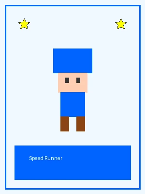 极速跑者像素角色图，拥有冲刺加速能力，挑战 PG赌博 速通